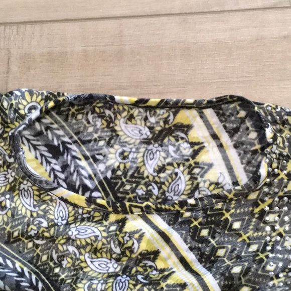 INC International Concepts open shoulder top Size XS - Picture 5 of 6